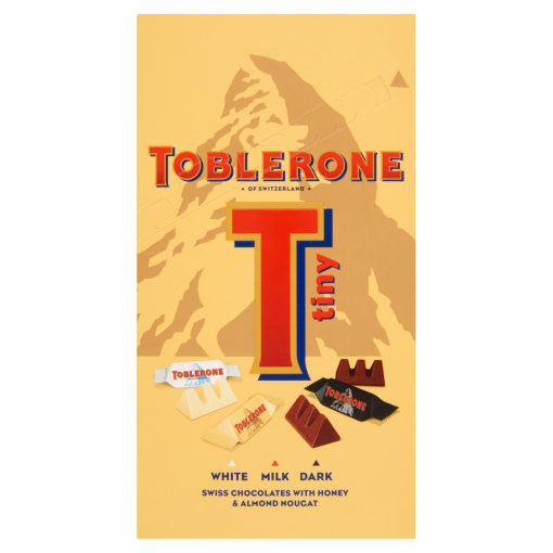 Toblerone svájci csokoládé válogatás tej- & étcsokoládéval & mézes, mandulás fehércsokoládéval 200 g