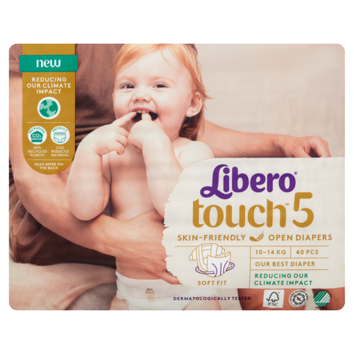 Libero Touch egyszerhasználatos pelenkanadrág, méret: 5, 10-14 kg, 40 db