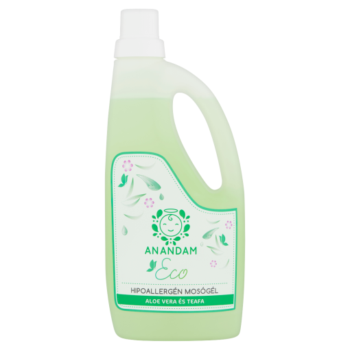 Anandam Eco aloe vera és teafa hipoallergén mosógél 1 l (Laundry Detergent Aloe Teatree)
