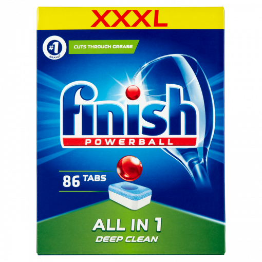 Finish All in 1 mosogatógép-tabletta 86 db (Dishwasher Tabs)