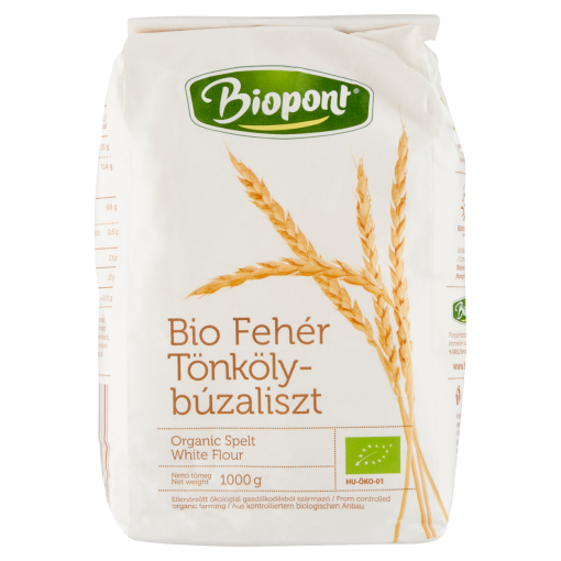 Biopont bio fehér tönkölybúzaliszt 1000 g