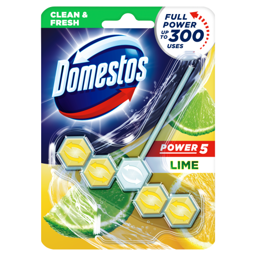 DOMESTOS Power5 WC frissítő blokk Lime 55 g